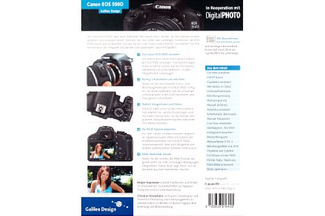 Bild Rückseite von "Das Kamerahandbuch Canon EOS 550D" [Foto: MediaNord]