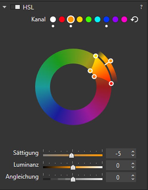 Bild Das neue Werkzeug zur Farbanpassung ist leicht verständlich und und sehr intuitiv in seiner Benutzung. [Foto: Medianord]