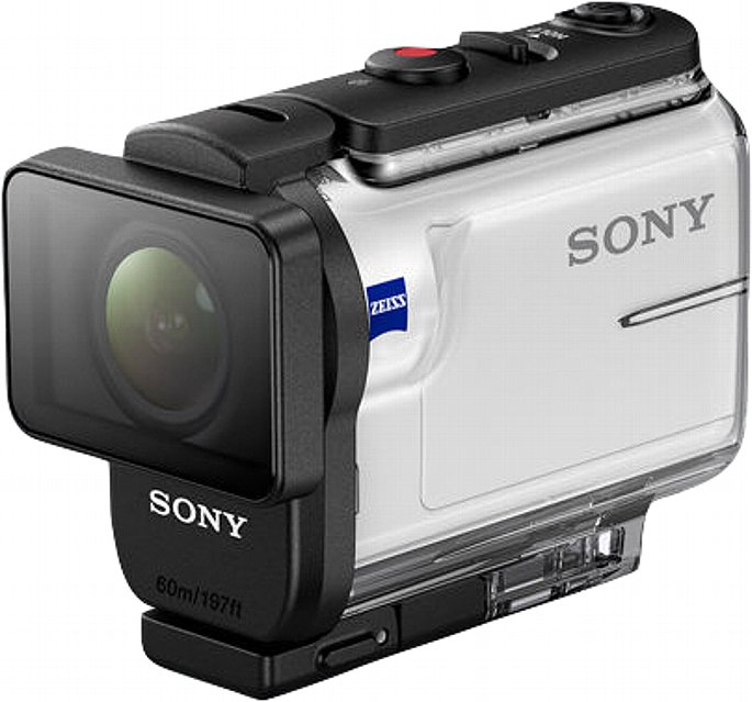 Bild Mit dem mitgelieferten Schutzgehäuse kann Sony HDR-AS300 bis 60 Meter tief tauchen und gewinnt generell an Robustheit. [Foto: Sony]
