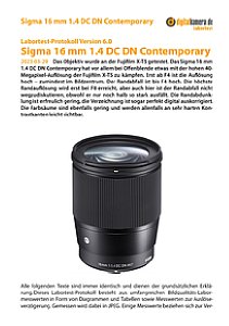 Sigma 16 mm 1.4 DC DN Contemporary mit Fujifilm X-T5 Labortest, Seite 1 [Foto: MediaNord]