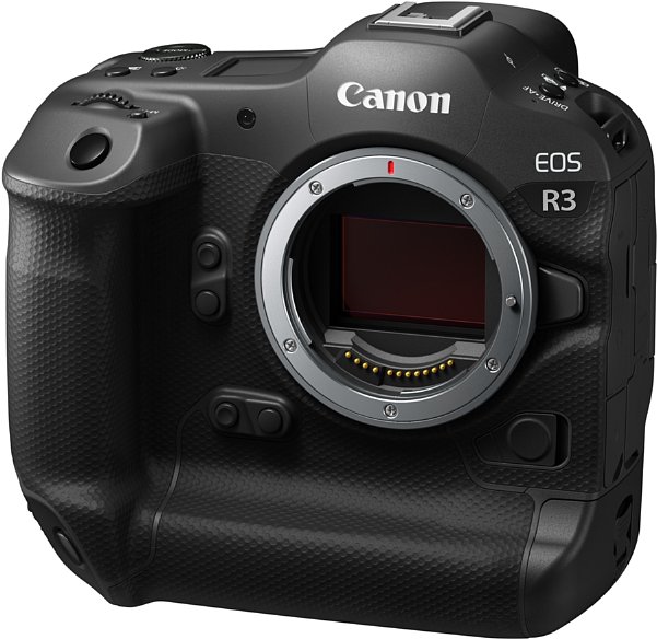 Bild Der 24 Megapixel auflösende Bildsensor der EOS R3 wurde von Canon selbst entwickelt. Es handelt sich um einen schnellen Stacked BSI CMOS mit 24 Megapixeln Auflösung. [Foto: Canon]
