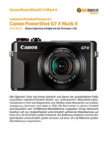 Canon PowerShot G7 X Mark II Labortest, Seite 1 [Foto: MediaNord]