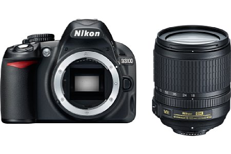 Nikon D3100 mit 18-105 mm VR [Foto: Nikon]