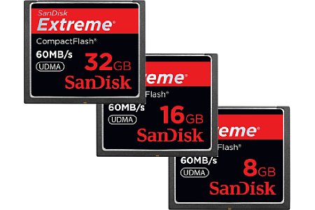 SanDisk Extreme CF 32GB 16GB 8GB [Foto: Sandisk]
