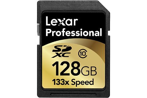 Bild Lexar 133x SDXC-Karte mit 128 GByte [Foto: Lexar]