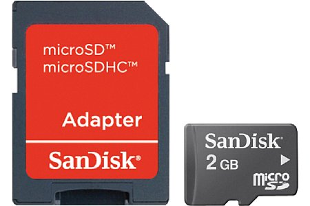 SanDisk Imaging MicroSDHC Karte 2 GByte [Foto: Sandisk]