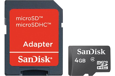 SanDisk Imaging MicroSDHC Karte 2 GByte [Foto: Sandisk]