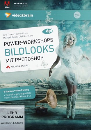 Bild video2brain: Power-Workshops Bildlooks mit Photoshop, Frontseite [Foto: MediaNord]
