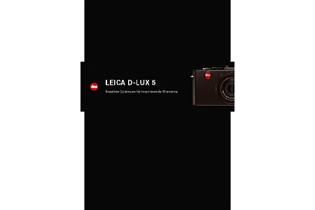 Leica Broschüre D-Lux 5 [Foto: Leica]