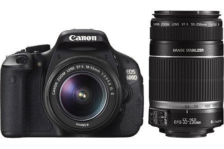 Canon EOS 600D mit EF-S 18-55 mm IS II mit Canon EF-S 55-250 mm 1:4-5,6 IS [Foto: MediaNord]