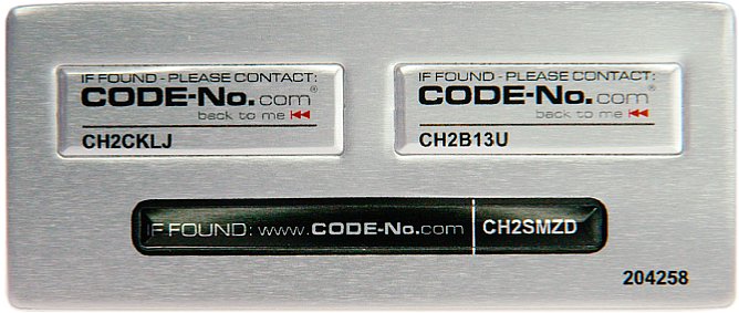 CODE-No.com Sicherheitslabel Foto Mix 3er Set [Foto: CODE-No.com]