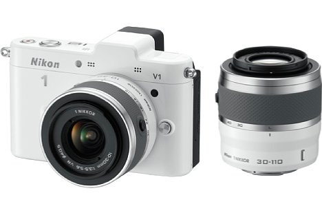 Bild Nikon 1 V1 Kit bestehend aus: 1 Nikkor 10-30 mm und 30-110 mm [Foto: Nikon]