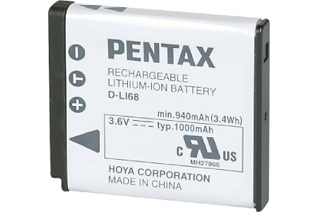 Pentax Li-Ion Akku D-LI68 [Foto: Pentax]