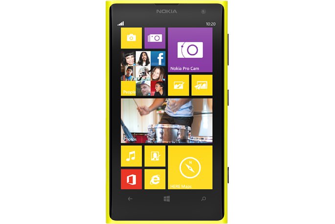 Bild Nokia Lumia 1020 in Gelb mit farblich passender Bedienoberfläche. [Foto: Nokia]