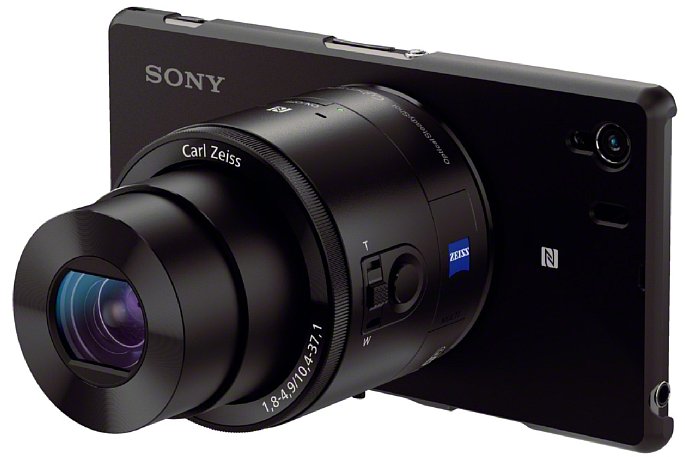 Bild Sony SmartShot DSC-QX100, das "große" Modell mit dem 1 Zoll großen Sensor aus der Edelkompaktkamera Sony RX-100 Mk. II. [Foto: Sony]