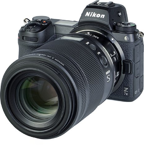 Bild Die Blende des Nikon Z MC 105 mm F2.8 VR S besteht aus neun Lamellen und lässt sich im Bereich von 1,6 Meter bis unendlich auf F2,8 bis F32 einstellen. Mit geringer werdender Entfernung sinkt die Öffnung auf bis zu F4,5 an der Naheinstellgrenze. [Foto: MediaNord]