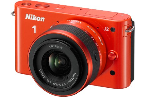 Bild Mit der Nikon 1 J2 kam Orange als weitere Farbe ins Spiel. [Foto: Nikon]