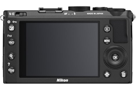 Bild Der rückwärtige Bildschirm der Nikon Coolpix A bietet eine feine Auflösung von 921.000 Bildpunkten. [Foto: Nikon]