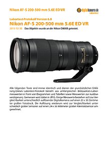 Nikon AF-S 200-500 mm 5.6E ED VR mit D800E Labortest, Seite 1 [Foto: MediaNord]