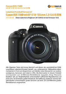 Canon EOS 750D mit EF-S 18-135 mm 3.5-5.6 IS STM Labortest, Seite 1 [Foto: MediaNord]