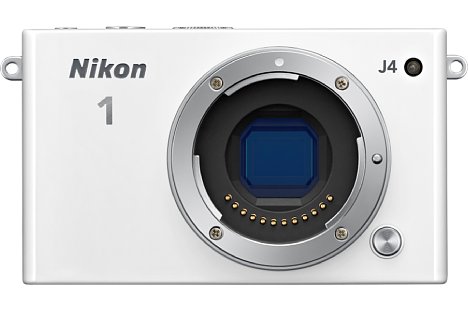 Bild Nikon 1 J4 in Weiß, ohne Objektiv. [Foto: Nikon]