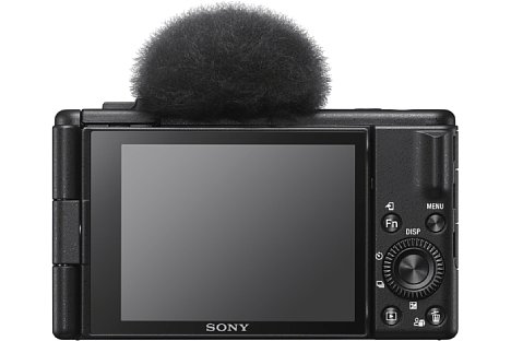 Bild Die Sony ZV-1F besitzt einen 7,5 Zentimeter großen Touchscreen, der jedoch lediglich 921.000 Bildpunkte Auflösung und ein für 16:9-Videos ungünstiges Seitenverhältnis zu 4:3 besitzt. [Foto: Sony]
