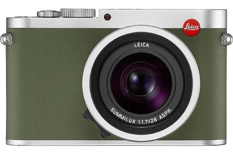 Bild Die silberne, mit khakifarbenem Echtleder bezogene Vollformat-Kompaktkamera Leica Q „Khaki“ wird nur 495 Mal gebaut. [Foto: Leica]