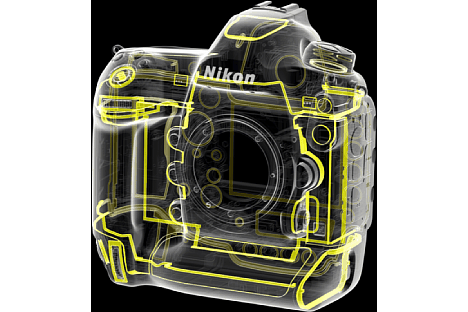 Bild Zahlreiche Dichtungen sorgen auf der Vorderseite der Nikon D6 für den Wetterschutz. [Foto: Nikon]