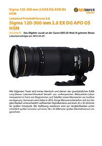 Sigma 120-300 mm 2.8 EX DG APO OS HSM mit Canon EOS 5D Mark III Labortest, Seite 1 [Foto: MediaNord]