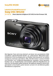 Sony DSC-WX200 Labortest, Seite 1 [Foto: MediaNord]