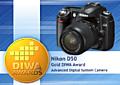 DIWA Gold Award für die Nikon D50 [Foto: DIWA]