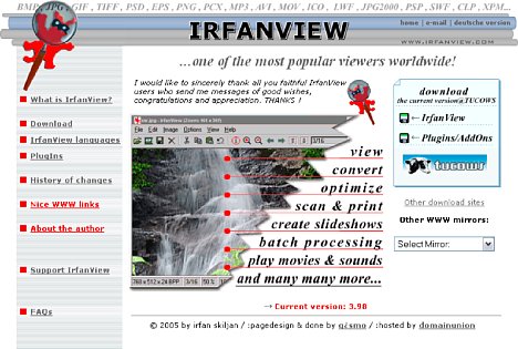 Bild Irfan View Homepage [Foto: MediaNord]