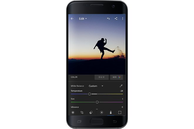 Bild Adobe Lightroom CC auf einem Android Smartphone. [Foto: Adobe]