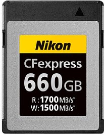 Bild Nikon 660 GB CFexpress-Speicherkarte (Typ B). [Foto: Nikon]