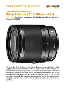 Nikon 1-Mount VR 10-100 mm 4-5.6 mit 1 J3 Labortest, Seite 1 [Foto: MediaNord]
