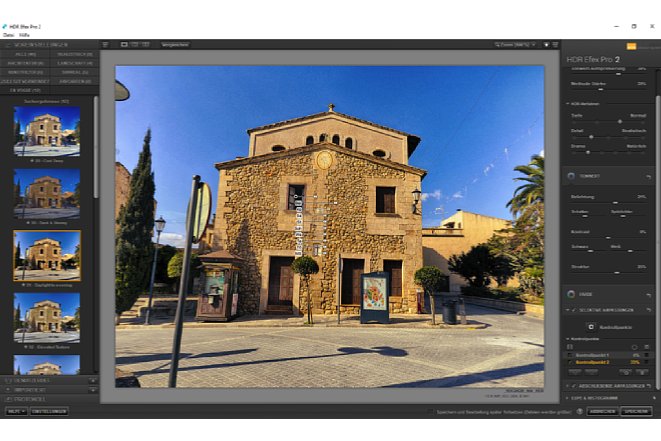 Bild Auch in HDR Efex Pro 2 stehen die U-Point-Kontrollpunkte zur Verfügung und geben dem Bildbearbeiter maximale Freiheit über das Aussehen des Bildes. [Foto: MediaNord]