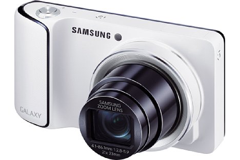 Bild Die Samsung Galaxy Camera verfügt über ein optisches 21-fach-Zoom von umgerechnet 23-483 Millimeter samt optischem Bildstabilisator. [Foto: Samsung]