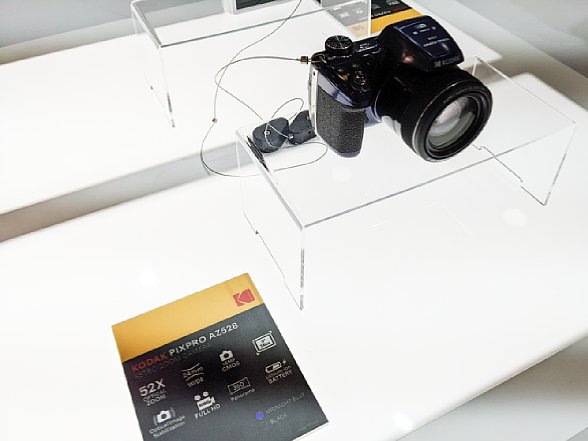 Bild Präsentation der Kodak PixPro AZ528 Astro Zoom Kamera auf der IFA 2022. [Foto: MediaNord]