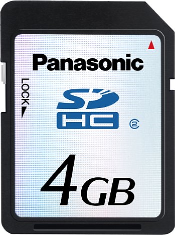 Bild Panasonic SDHC-Karte 4GByte [Foto: Panasonic Deutschland]