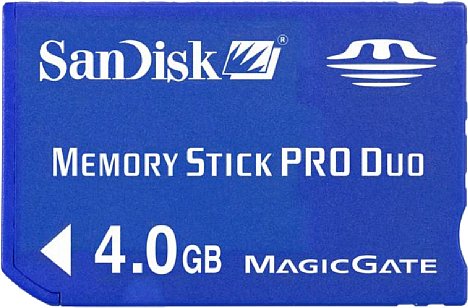 Bild Sandisk Memory Stick PRO Duo 4GByte [Foto: SanDisk Corporation]