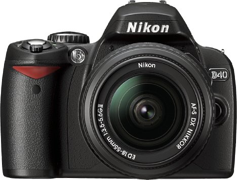 Bild Nikon D40 Front schwarz [Foto: Nikon Corp.]