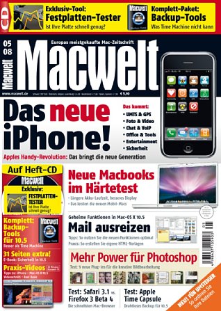 Bild Macwelt Zeitschrift [Foto: IDG Magazine Media GmbH]