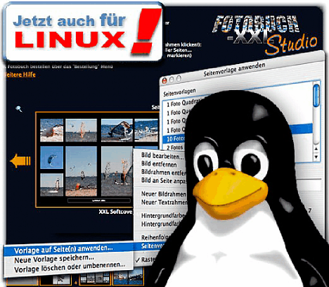 Bild Fotobuch XXL Linuxankündigung [Foto: Fotobuch XXL]