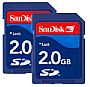 SanDisk SD 2 GByte 2er Pack