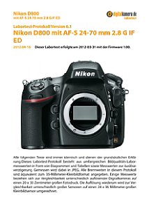 Nikon D800 mit AF-S 24-70 mm 2.8 G IF ED Labortest, Seite 1 [Foto: MediaNord]