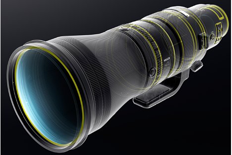Bild Das Nikon Z 600 mm F4 TC VR S ist gegen Spritzwasser und Staub abgedichtet. Zudem besitzt es ein Schutzglas mit leicht zu reinigender Fluorvergütung. [Foto: Nikon]