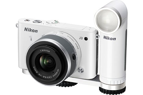 Bild Sowohl der Winkel als auch die Leuchtstärke des Nikon LED-Dauerlichts LD-1000 lassen sich regulieren. [Foto: Nikon]