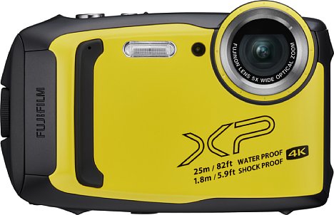 Bild Ab März 2019 soll die Fujifilm FinePix XP140 für knapp 200 Euro erhältlich sein. In Deutschland sollen nur die Farben Eisblau und Geld erhältlich sein. [Foto: Fujifilm]