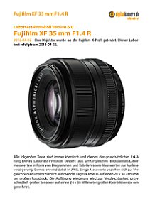 Fujifilm XF 35 mm F1.4 R mit X-Pro1 Labortest, Seite 1 [Foto: MediaNord]
