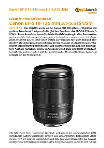 Canon EF-S 18-135 mm 3.5-5.6 IS USM mit EOS 90D Labortest, Seite 1 [Foto: MediaNord]